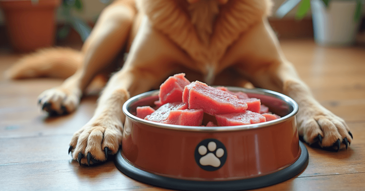 alter Hund frisst nicht aus seinem vollen Napf